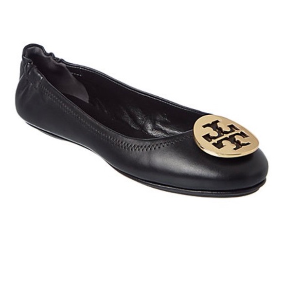Tory Burch Minnie Perfect Black Ballet Flats- worn twice- size 9 - Picture 4 of 7